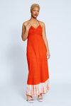 Laura Halter Tie-Dye Dress, Orange