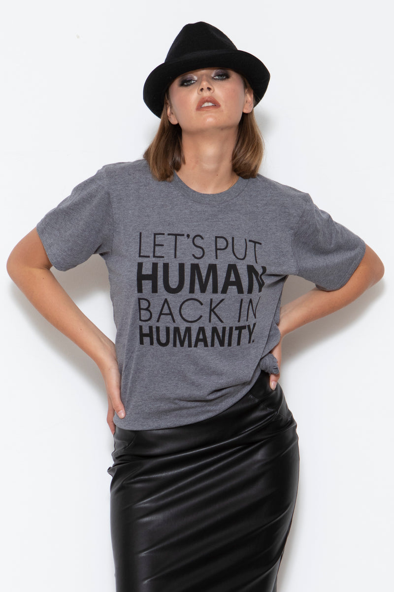 Humanity T-shirt, H. Grey